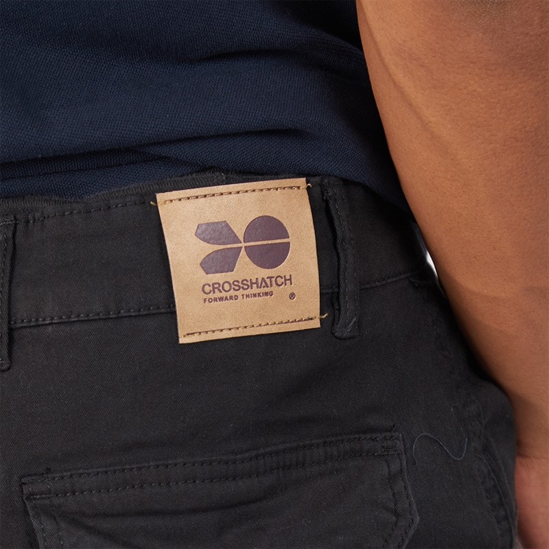 Mens Frenton Cargo Pants Black - Image 3