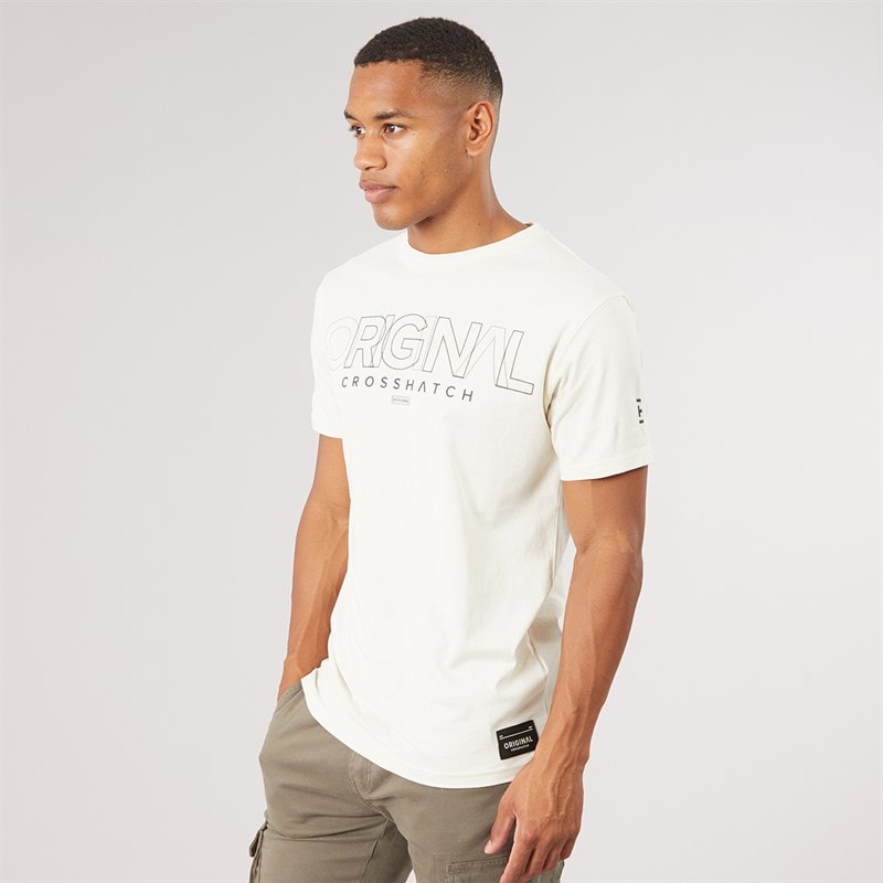 Mens Carrimoore T-Shirt Off White - Image 3