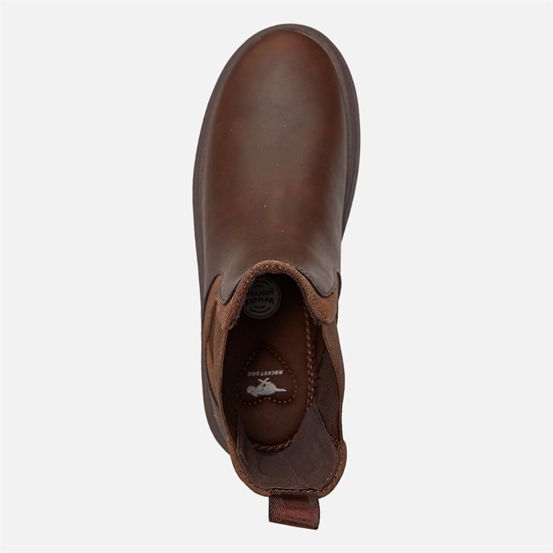Womens Drake Chelsea Boots Dark Brown - Image 4