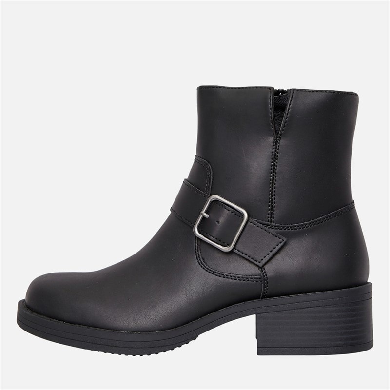 Rocket Dog Womens Freddie Buckle Boots Black