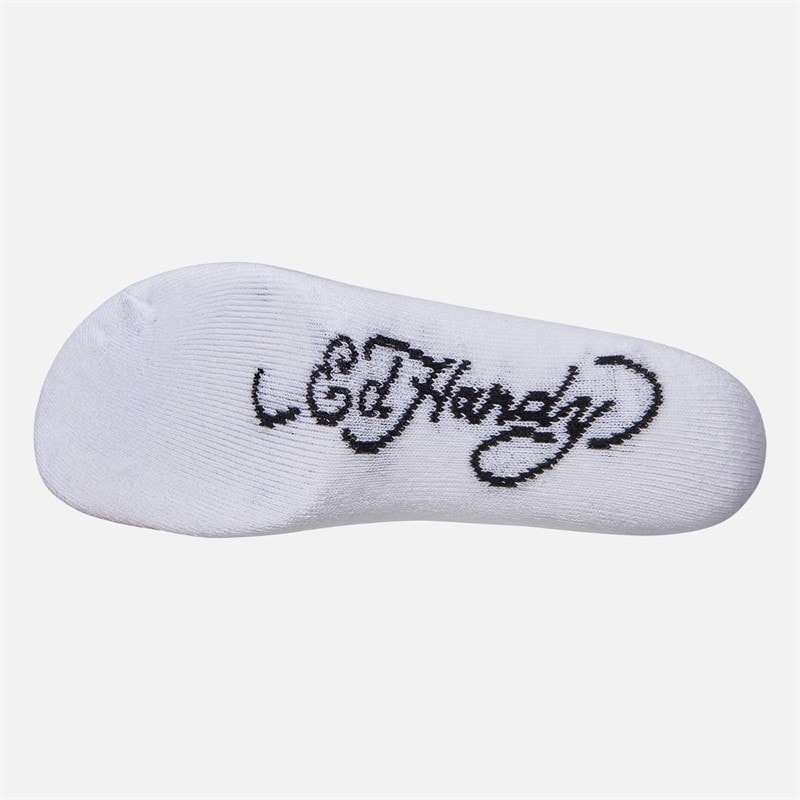Mens Galado Five Pack Crew Socks White - Image 2