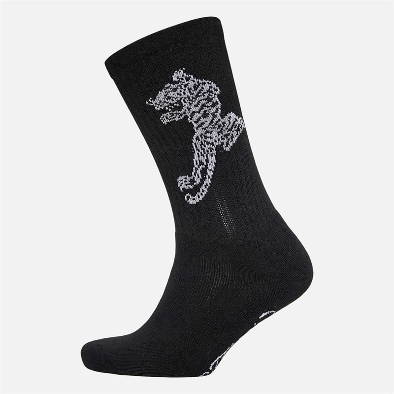 Mens Carsdale Five Pack Crew Socks Black - Image 3