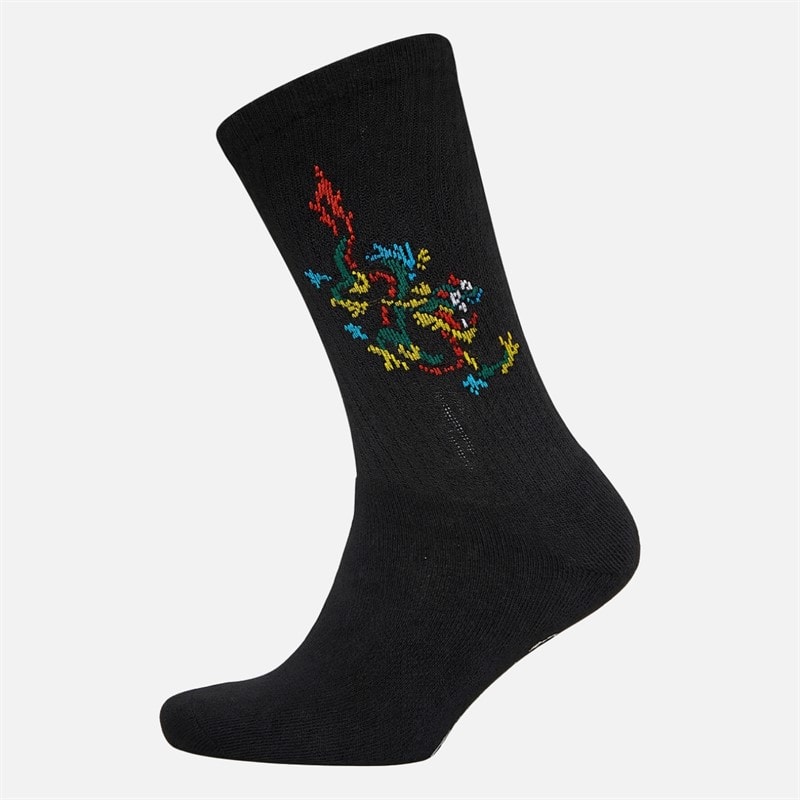 Mens Carsdale Five Pack Crew Socks Black - Image 5