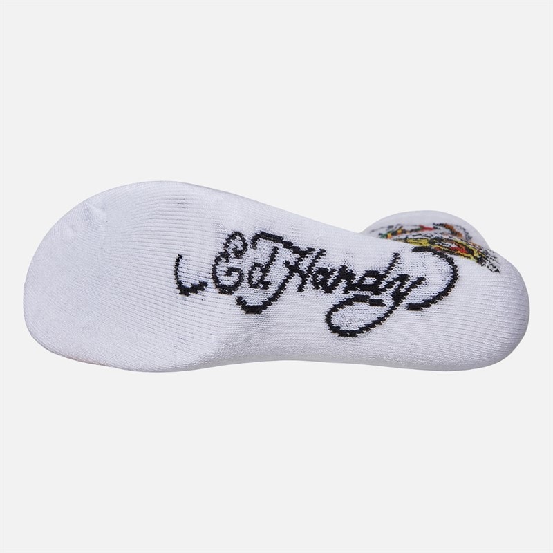 Mens Amwell Five Pack Crew Socks White - Image 2