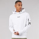 Mens Dimora Utility Hoodie Light Grey Marl