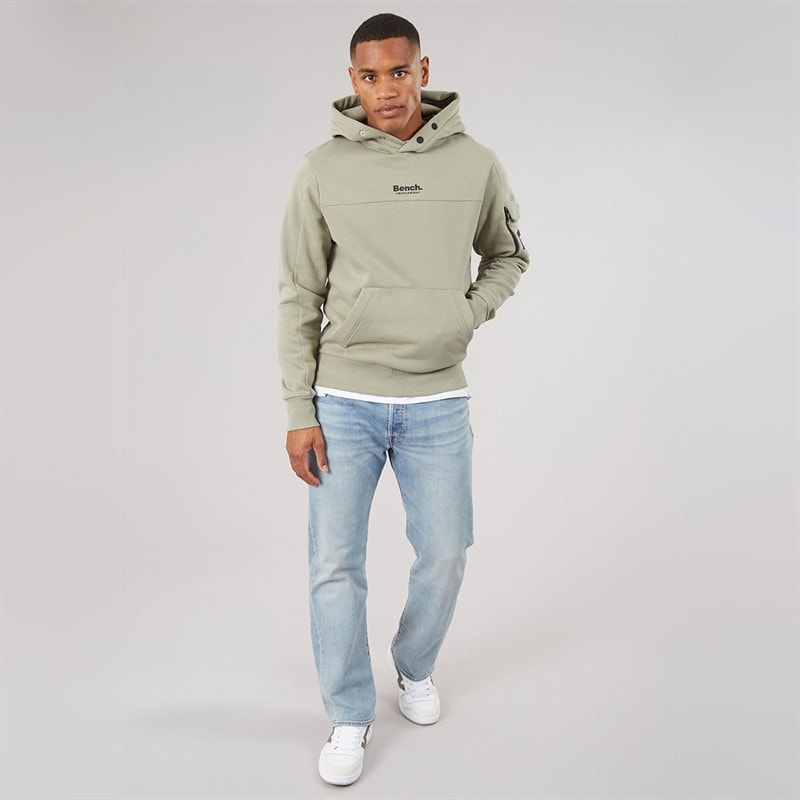 Mens Dimora Utility Hoodie Sage - Image 3