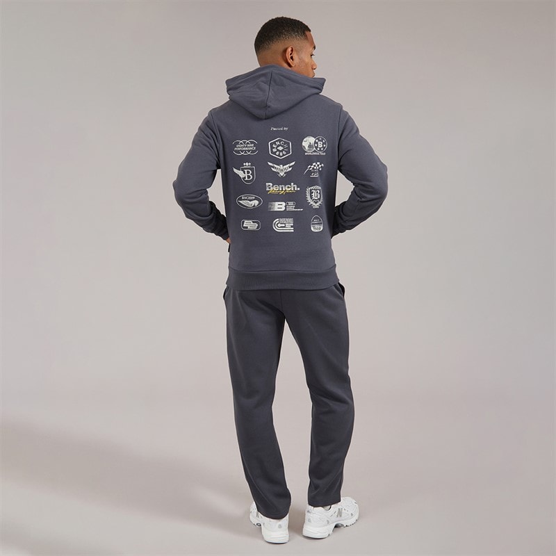 Mens Sevotta Graphic Tracksuit Faded Navy - Image 2