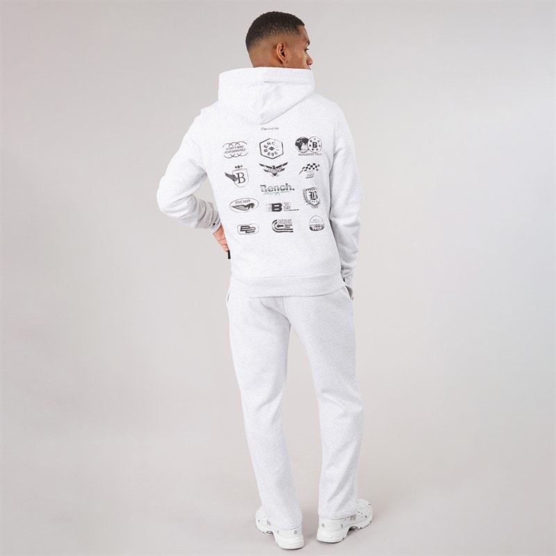 Mens Sevotta Graphic Tracksuit Light Grey Marl - Image 2