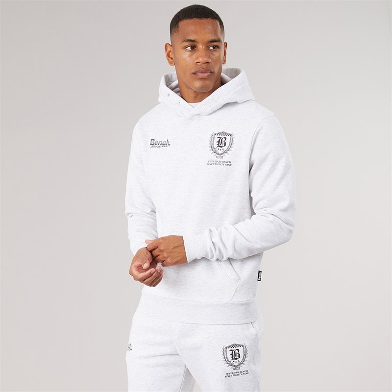 Mens Sevotta Graphic Tracksuit Light Grey Marl - Image 3