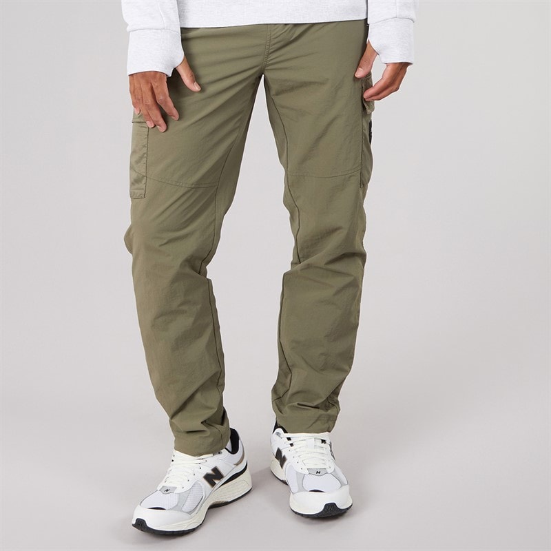 Mens Azarin Cargo Pants Khaki Green - Image 1
