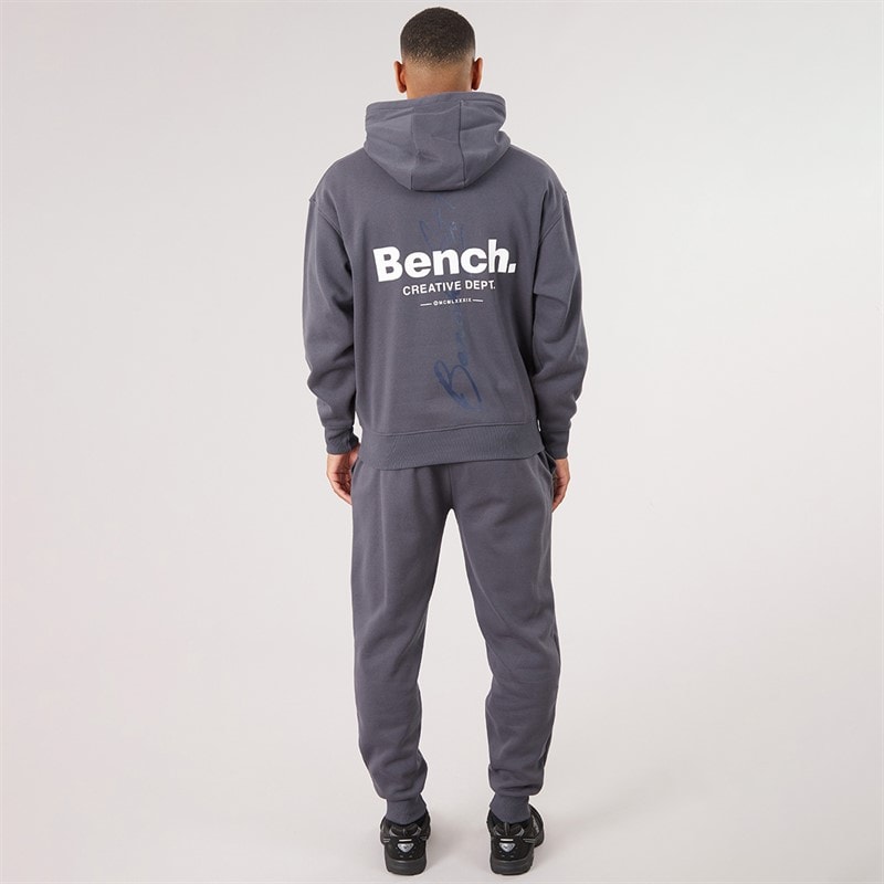 Mens Draley Oversized Graphic Tracksuit Faded Navy - Image 2
