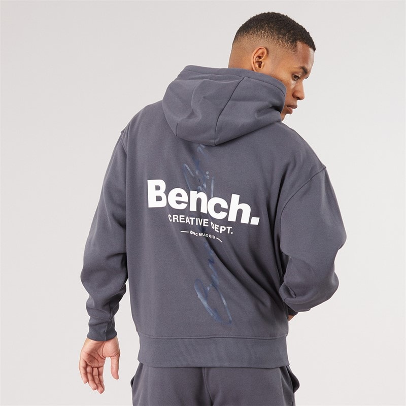 Mens Draley Oversized Graphic Tracksuit Faded Navy - Image 3