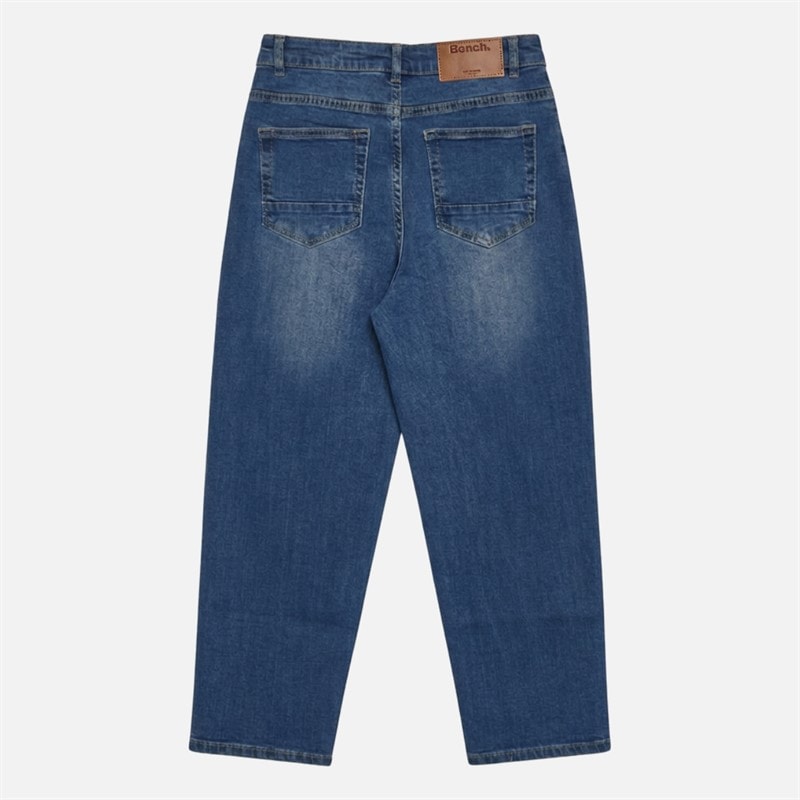 Boys Jenkyn Barrel Leg Washed Jeans Mid Blue Wash - Image 2