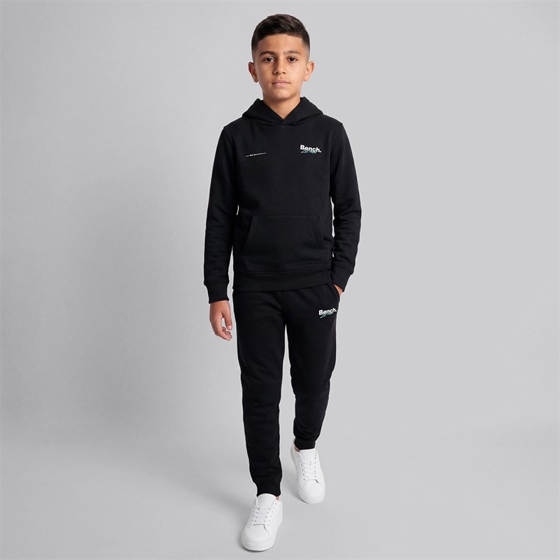 Boys Chiwel Hoodie And Joggers Tracksuit Black - Image 2