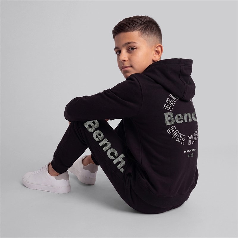 Boys Bramcat Hoodie And Joggers Tracksuit Black - Image 1