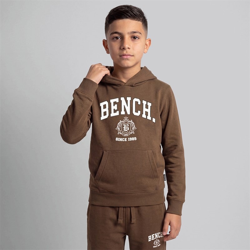 Boys Hysto Hoodie And Joggers Tracksuit Coffee Brown - Image 3