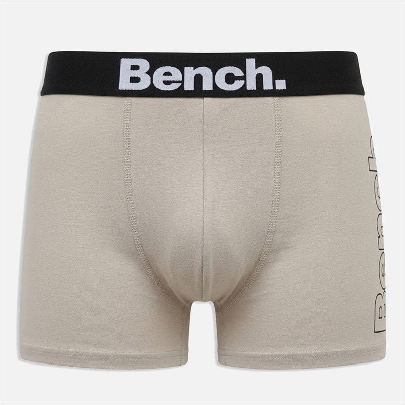 Mens Aldama Three Pack Boxers Ground Coffee/Taupe/Stone Grey - Image 3