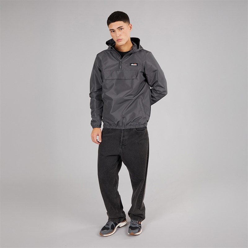 Mens Callum Anorak Jacket Dark Grey - Image 4