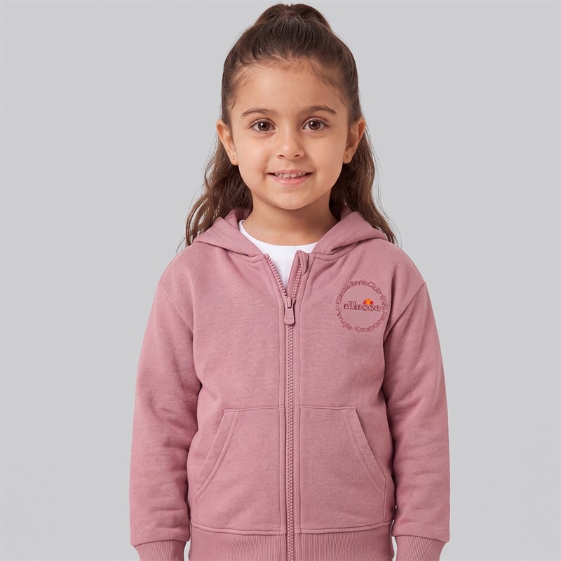 Girls Ambra Logo Tracksuit Pink - Image 3