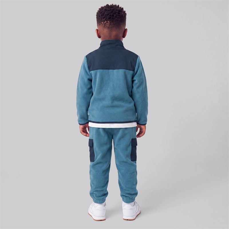 Boys Caden Polafleece Sweatshirt And Joggers Blue - Image 2