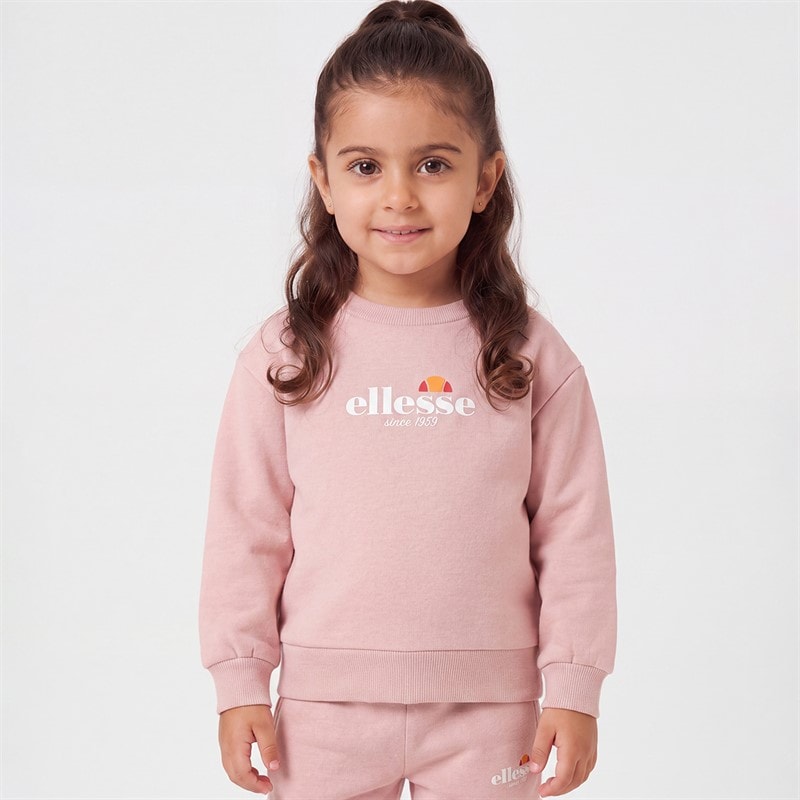 Girls Paige Sweatshirt And Joggers Pink - Image 3