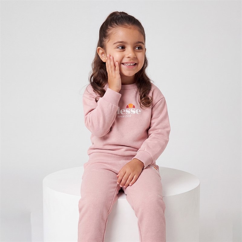 Girls Paige Sweatshirt And Joggers Pink - Image 4
