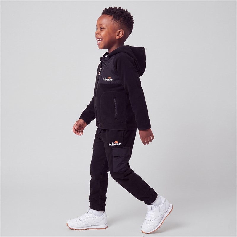 Boys Dylan Polafleece Hoodie And Joggers Set Black - Image 3
