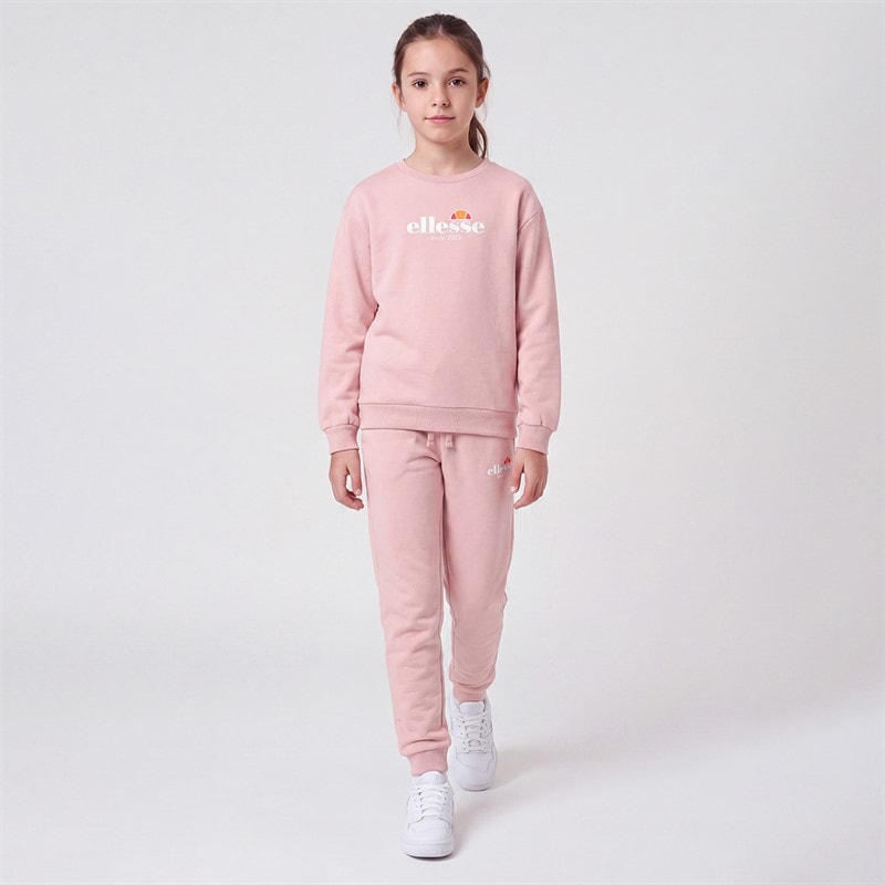 Junior Girls Paige Sweatshirt And Joggers Pink - Image 3
