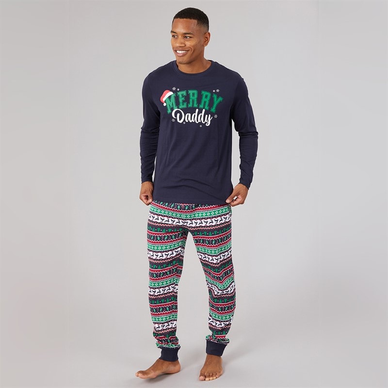 Mens Christmas Family Pyjama Set Multi - Image 3