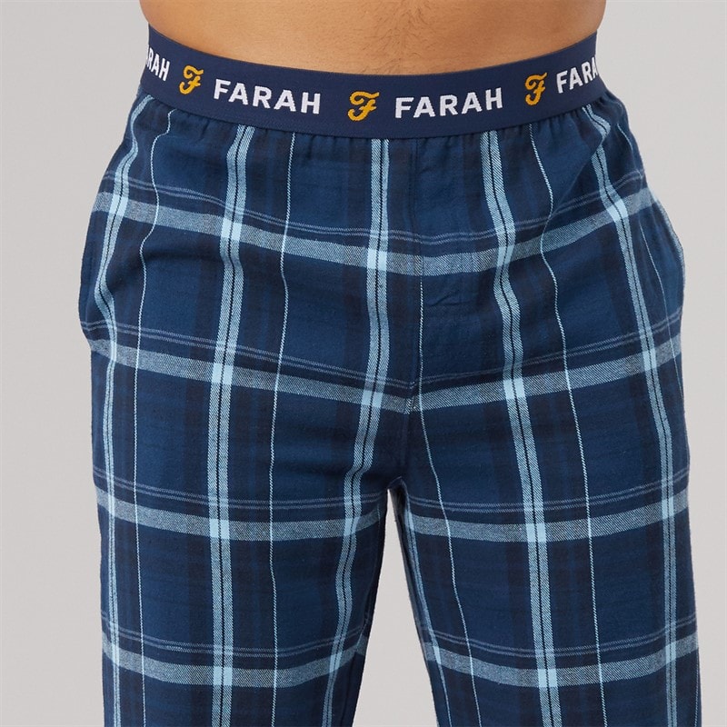 Mens Steeni Lounge Set Navy/Navy Check - Image 3