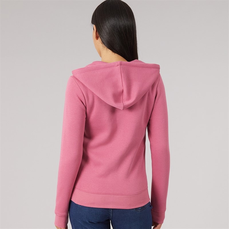 Womens Zip-Through Hoodie Rose Wine - Image 2