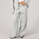 Womens Open Hem Joggers Grey Marl