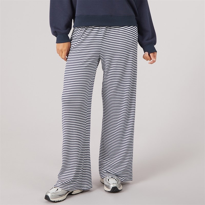 Board Angels Womens Soft Touch Stripe Lounge Trousers Multi