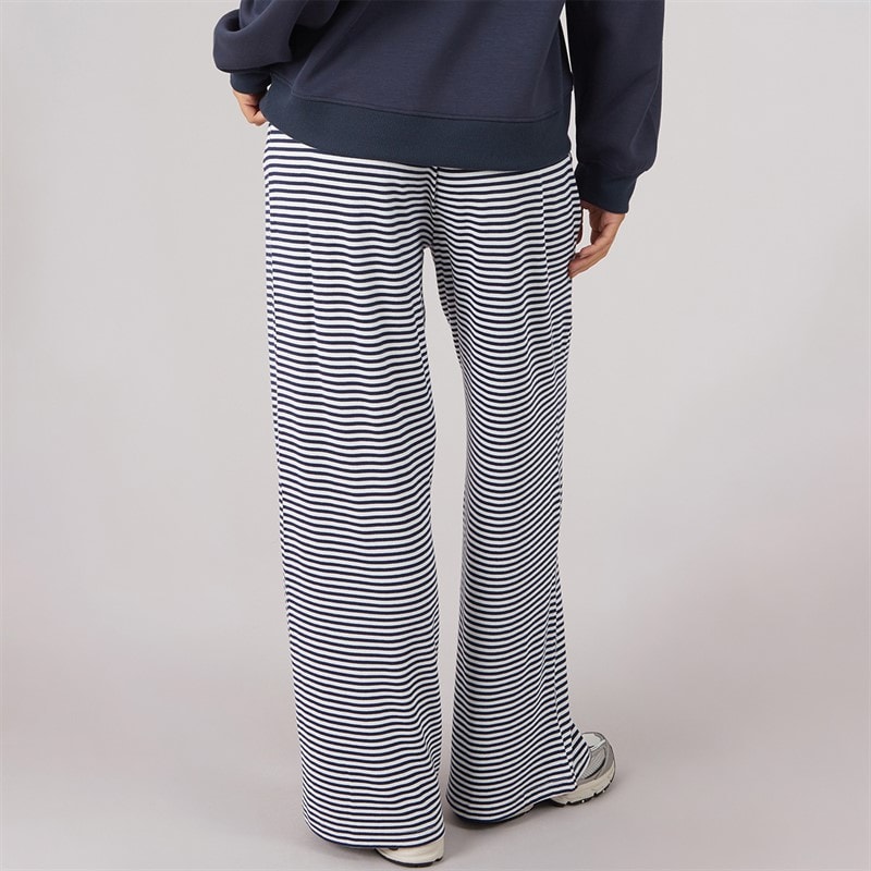 Womens Soft Touch Stripe Lounge Trousers Multi - Image 2
