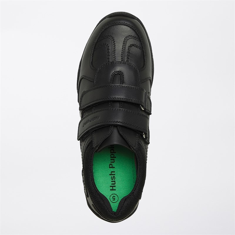 Junior Boys Jezza 2 Leather School Shoes Black - Image 4