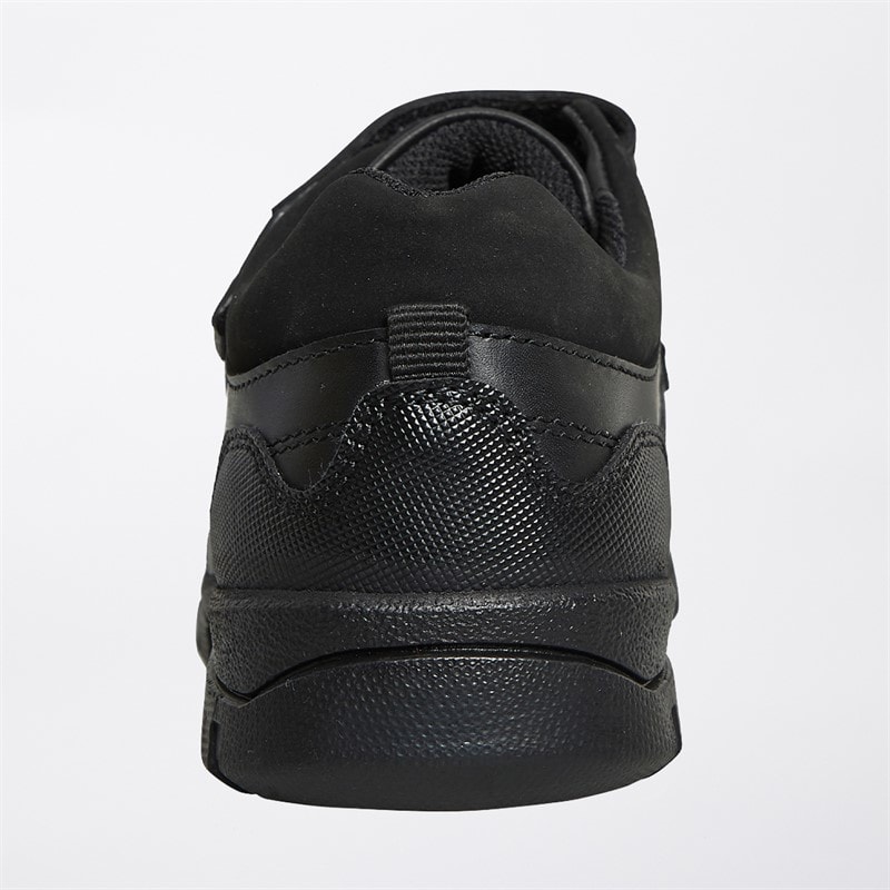 Boys Toronto Double Strap School Shoes Black - Image 3