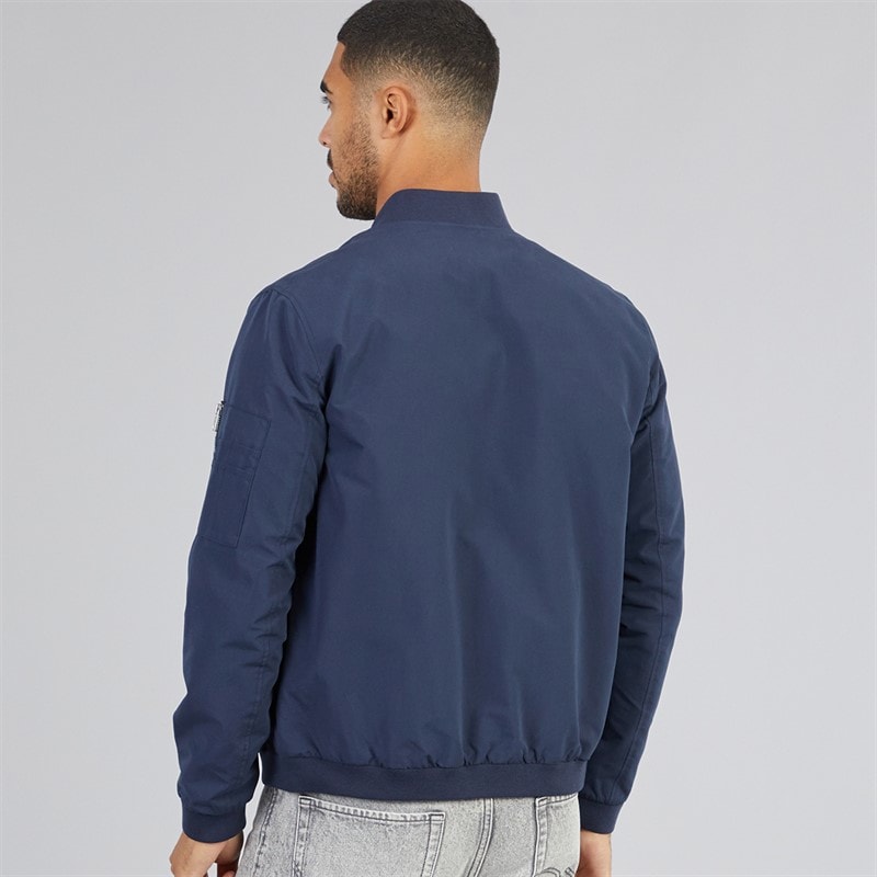 Mens Mash Bomber Jacket Navy Blazer - Image 2