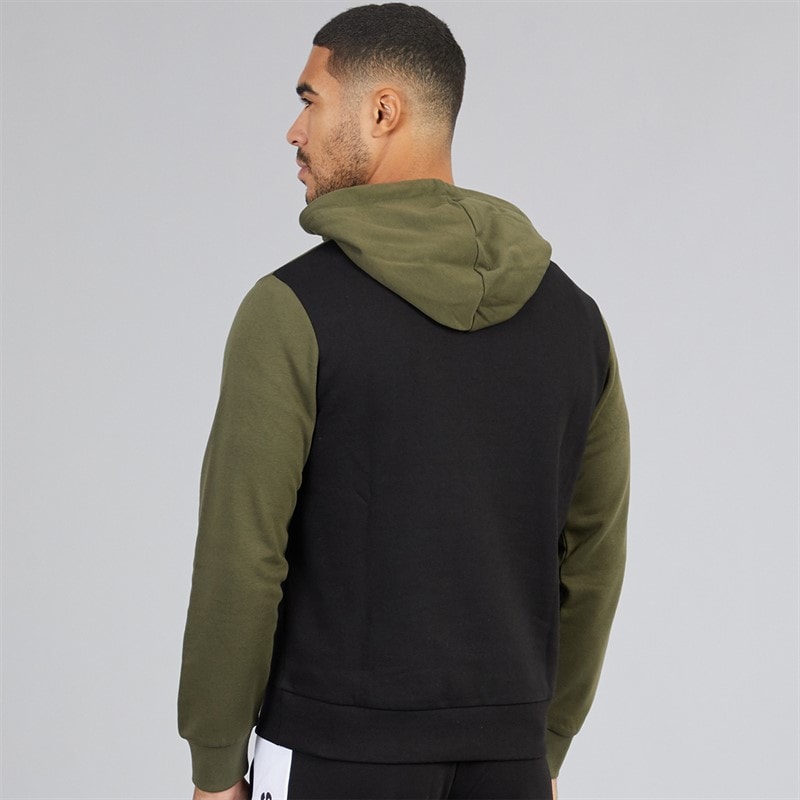 Mens Logo Blocking Hoodie Forest Night - Image 2