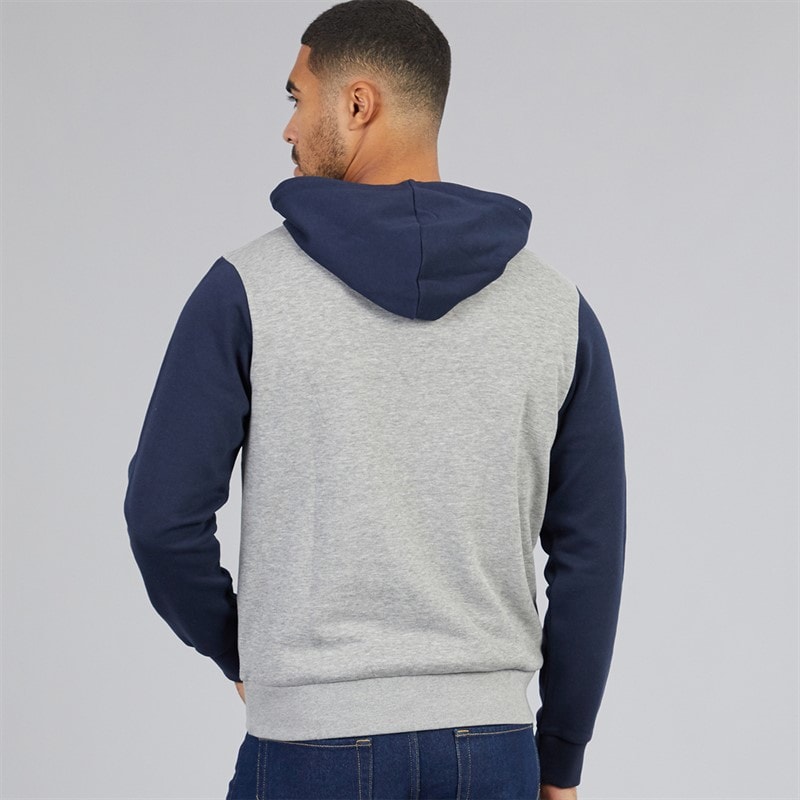 Mens Logo Blocking Hoodie Navy Blazer - Image 2