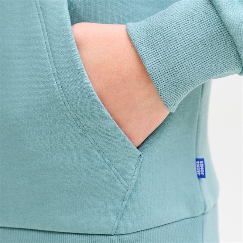 Boys Logo Hoodie Mineral Blue - Image 3