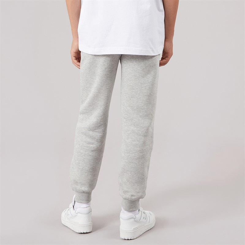Boys Slim Fit Cuffed Fleece Jog Pants Grey Marl - Image 2