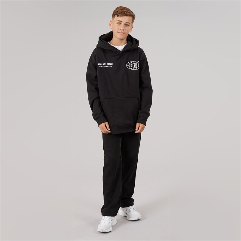 Boys Open Hem Joggers Black - Image 3