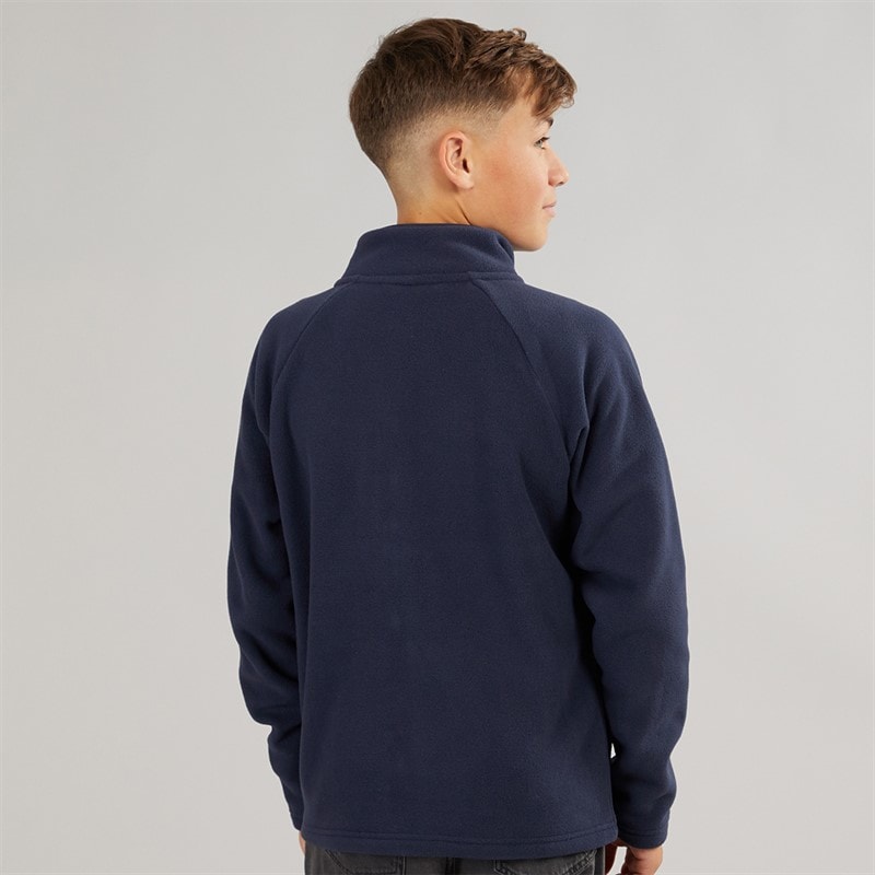Boys Full Zip Microfleece Jacket Navy - Image 2