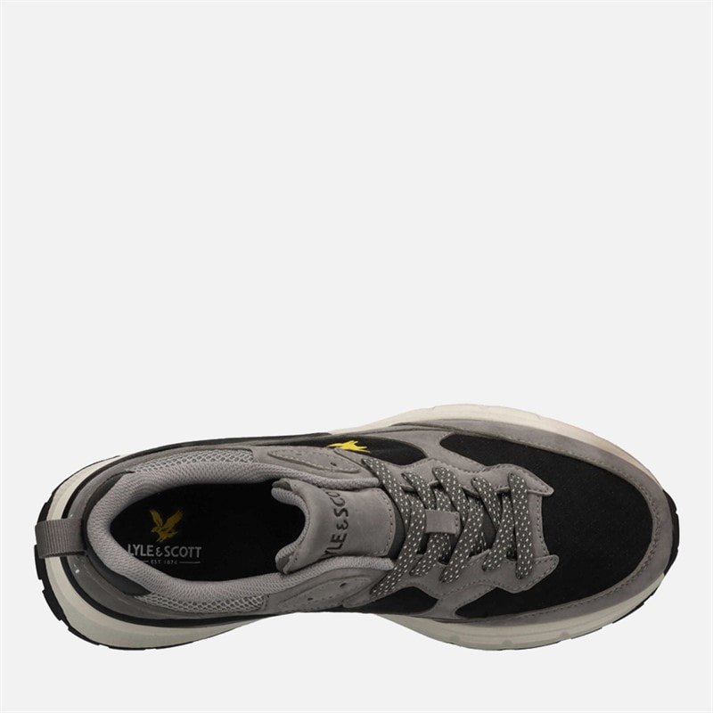 Mens Villa Trainers Grey - Image 4