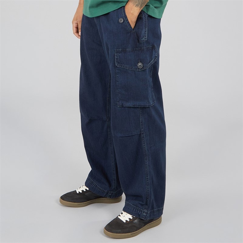 Levi's Mens Baggy Field Cargo Trousers Ink Smudge