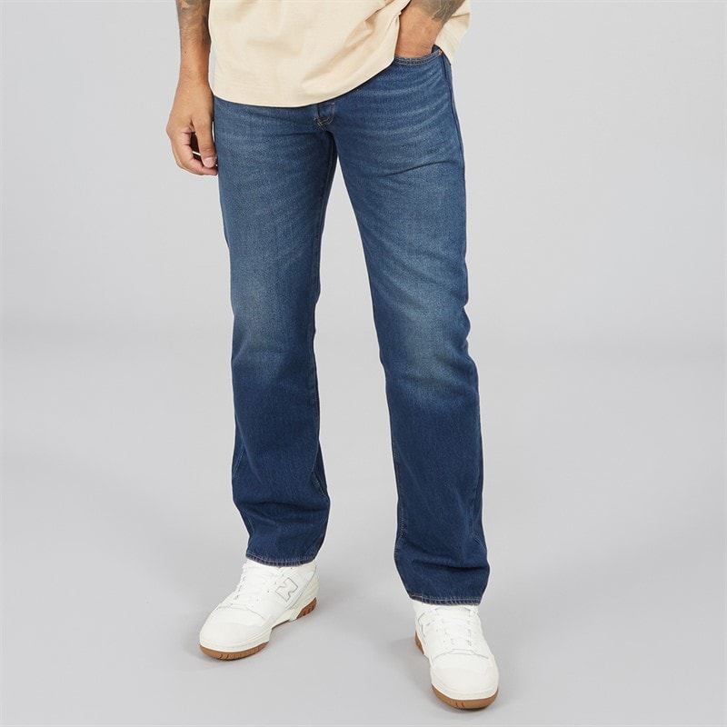 Levi's Mens 501 Original Straight Fit Jeans On The Borderline