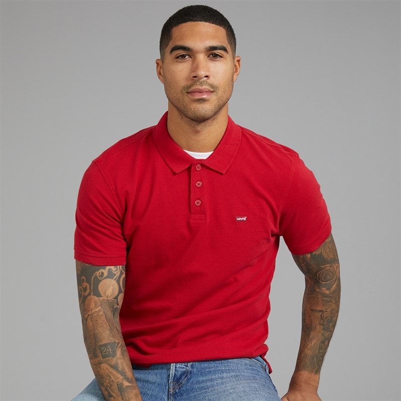 Levi's Mens HM Classic Polo Shirt Crimson