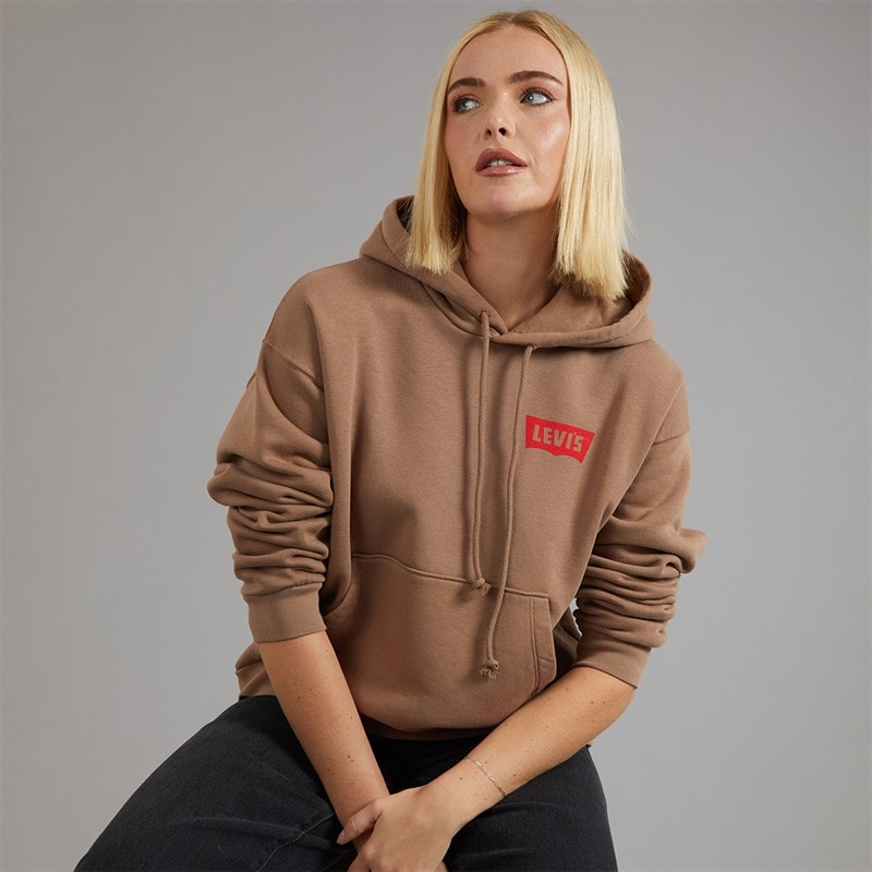 Womens Salinas Hoodie Lsezine Cowboy Grid Pine Bark - Image 2