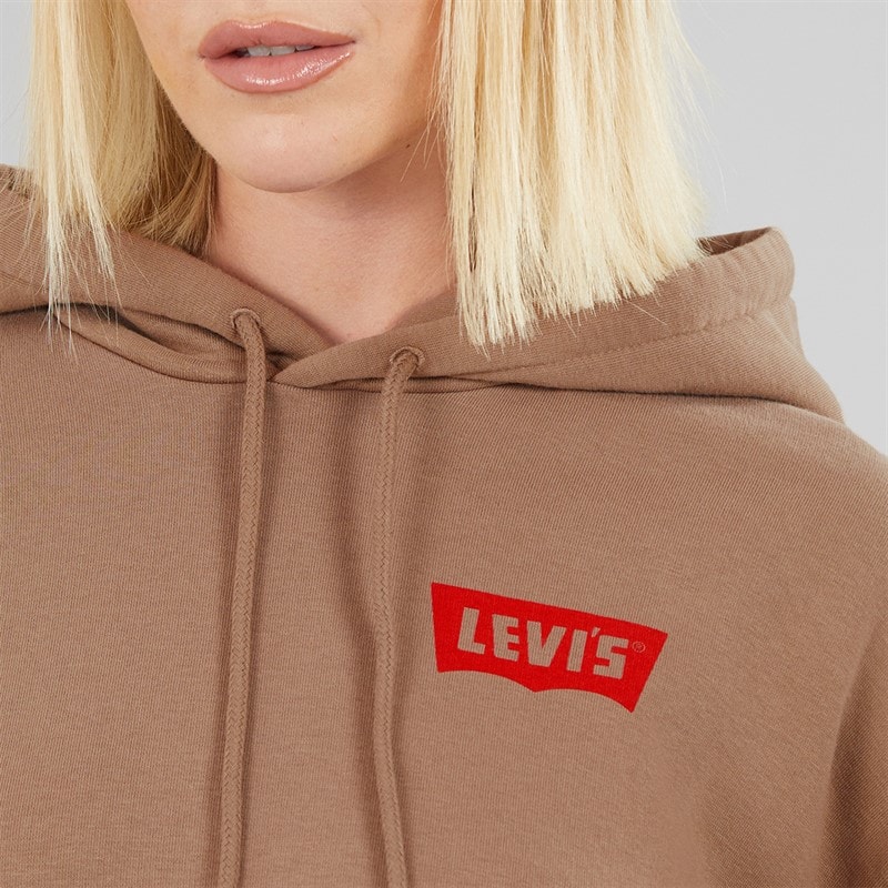 Womens Salinas Hoodie Lsezine Cowboy Grid Pine Bark - Image 5