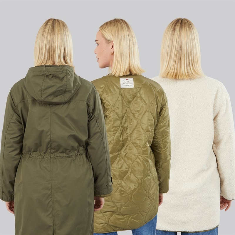 Womens Crawford 3-In-1 Jacket Olive Night - Image 2